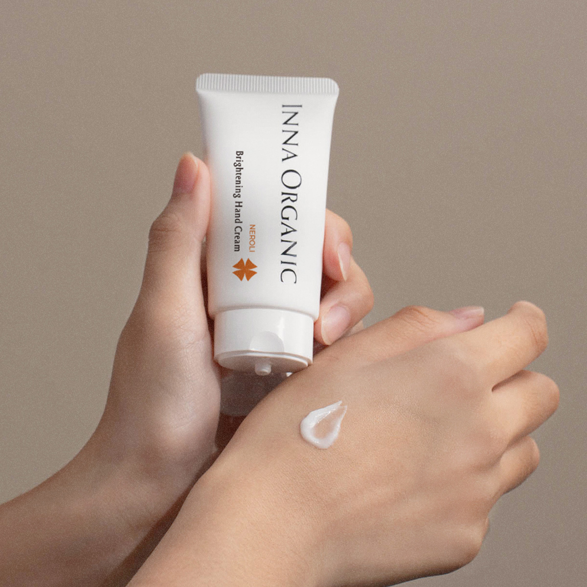 neroli hand cream for brightening on hand
